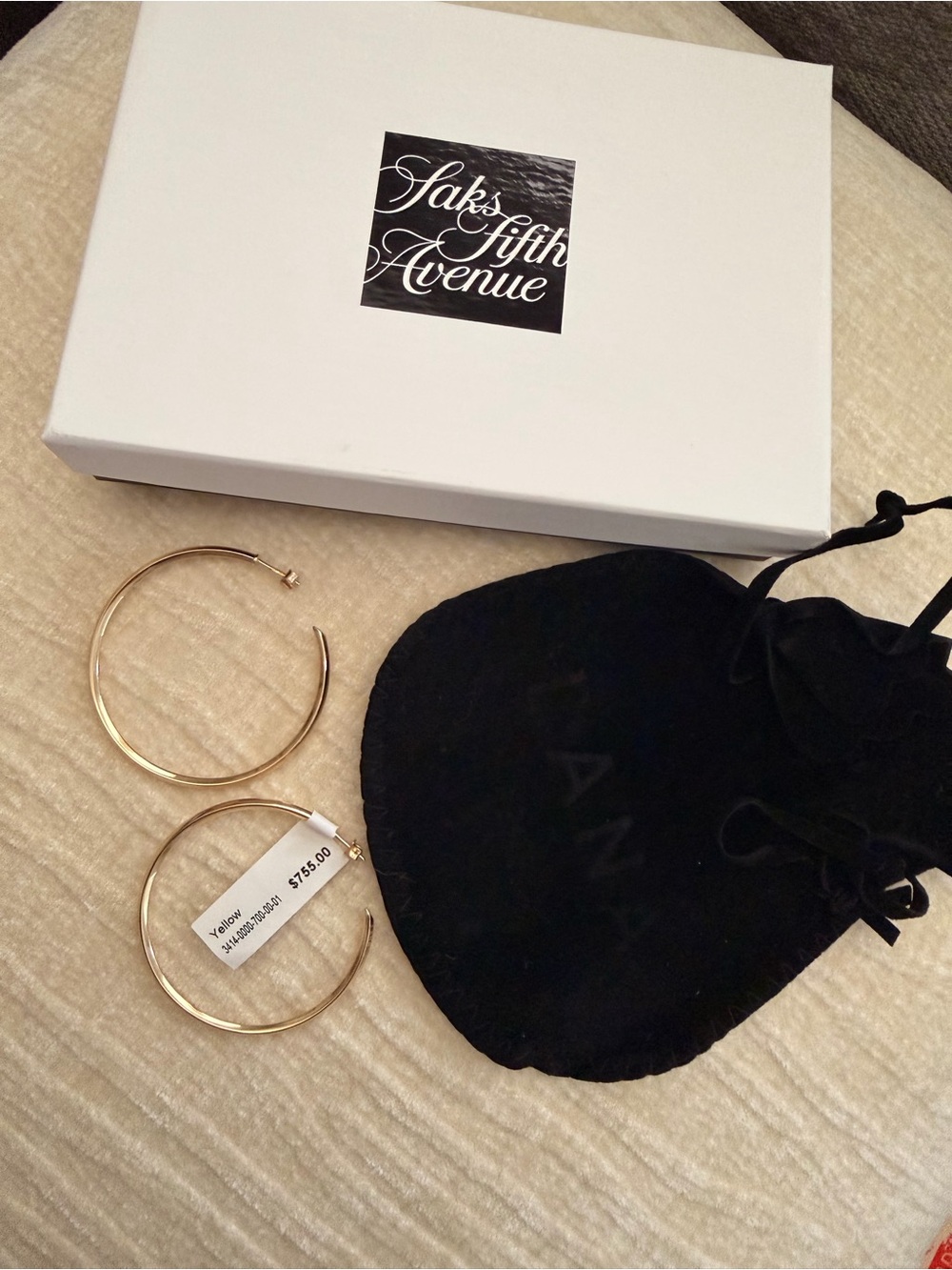 Lana Royale 14k Yellow Gold Thin Hoops